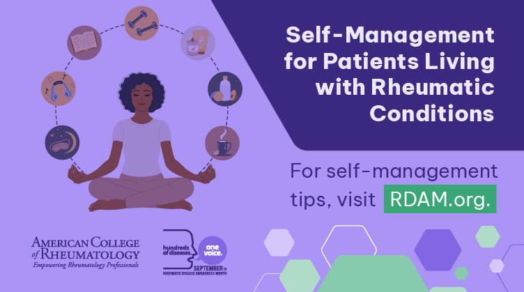 Rheumatic Disease Awareness Month (RDAM) 2024: Self-Management