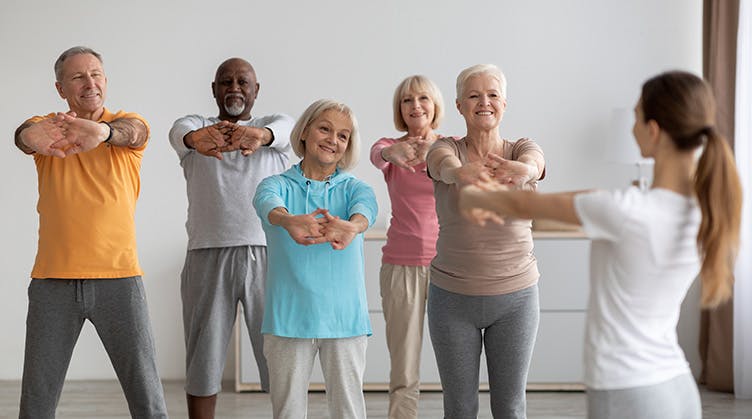 adult exercise class