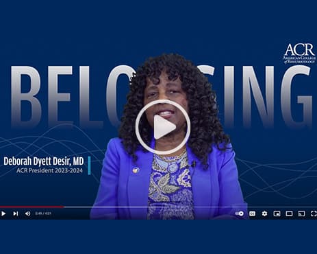 Dr. Desir ACR President DEI Video Screenshot
