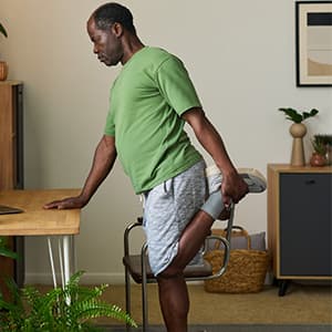 person practicing exercises for balance